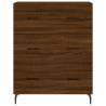 Stylish Highboard Brown Oak | 69.5x34x180 cm | Hipomarket