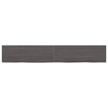 Bathroom Countertop Dark Brown 180x30 cm | Solid Wood Vanity