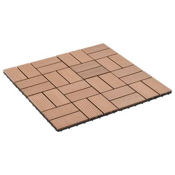 22 pcs WPC Decking Tiles 30x30 cm - Durable & Water-Resistant