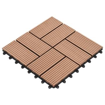 22 pcs WPC Decking Tiles 30x30 cm - Durable & Water-Resistant