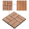 22 pcs WPC Decking Tiles 30x30 cm - Durable & Water-Resistant