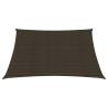 Brown Sunshade Sail 3.6x3.6m HDPE - 160g/m² UV Protection