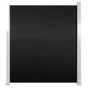 Patio Retractable Side Awning 160x300 cm - Black Privacy Screen