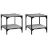 Stylish Grey Sonoma Side Tables - Set of 2 | HipoMarket