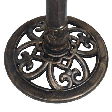 Sundial Bronze Plastic 35.5x82 cm - Antique Garden Charm