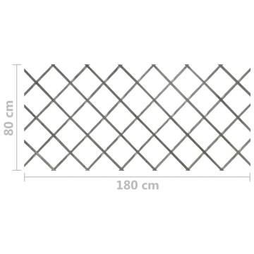 Trellis Fences 5 pcs Grey Solid Firwood 180x80 cm - Hipomarket