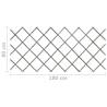 Trellis Fences 5 pcs Grey Solid Firwood 180x80 cm - Hipomarket