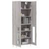 Elegant Grey Sonoma Highboard - 69.5x34x180 cm