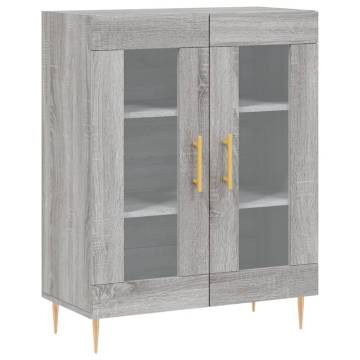 Elegant Grey Sonoma Highboard - 69.5x34x180 cm