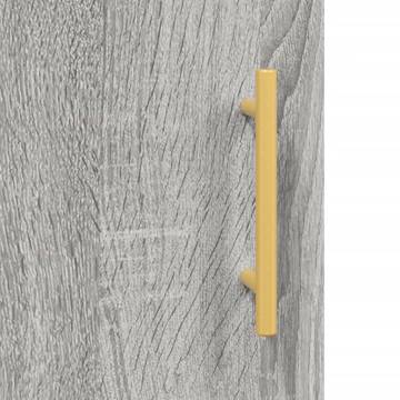 Elegant Grey Sonoma Highboard - 69.5x34x180 cm