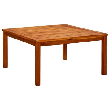 Stylish Garden Coffee Table - Solid Acacia Wood 85x85x45 cm