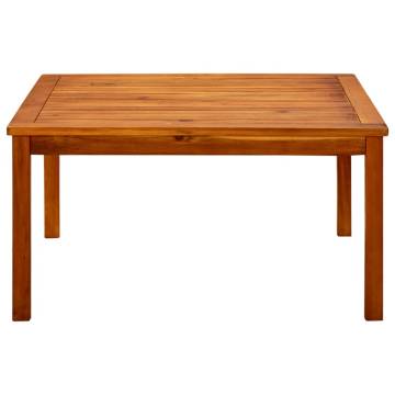 Stylish Garden Coffee Table - Solid Acacia Wood 85x85x45 cm