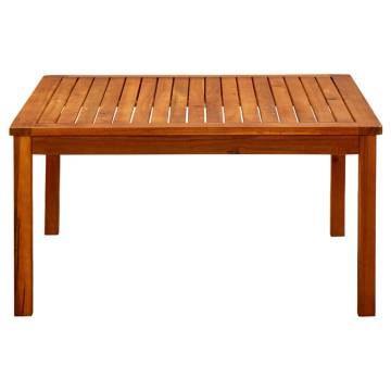 Stylish Garden Coffee Table - Solid Acacia Wood 85x85x45 cm