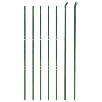 Wire Mesh Fence with Spike Anchors - Green 1.8x10 m