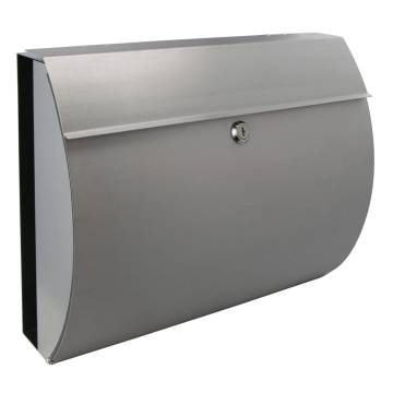 HI Letter Box with Newspaper Holder - Stainless Steel Design