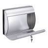 HI Letter Box with Newspaper Holder - Stainless Steel Design