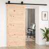 Barn Door 90x1.8m Solid Wood Pine - Space-Saving Design