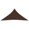 Brown Triangular Sunshade Sail 5x6x6m | HipoMarket UK