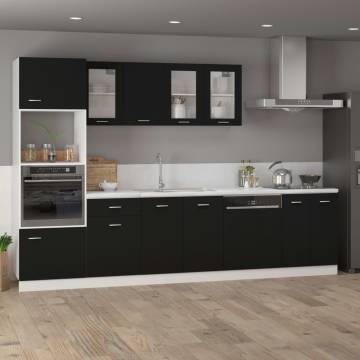 Bottom Cabinet Black 60x46x81.5 cm | Stylish Kitchen Storage