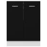 Bottom Cabinet Black 60x46x81.5 cm | Stylish Kitchen Storage