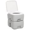 Portable Camping Toilet Grey & White 20+10 L HDPE - HipoMarket