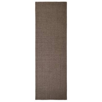 Sisal Rug for Scratching Post Brown 80x250 cm | Hipo Market