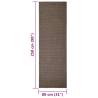 Sisal Rug for Scratching Post Brown 80x250 cm | Hipo Market