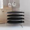 Pizza Pans 4 pcs with Rack Ø 28 cm Steel - Hipomarket