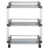 Aluminium Storage Trolley 59x20x75 cm - Organise with Ease