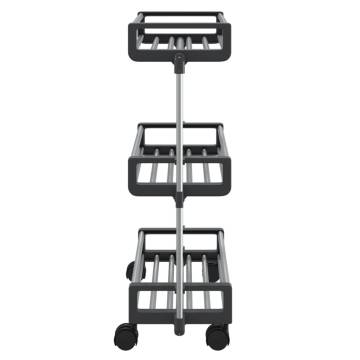 Aluminium Storage Trolley 59x20x75 cm - Organise with Ease