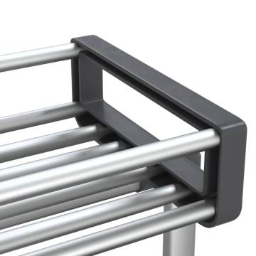 Aluminium Storage Trolley 59x20x75 cm - Organise with Ease