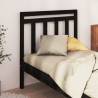 Bed Headboard Black 96x4x100 cm Solid Wood Pine Colour black Size 96 x 100 cm Quantity in Package 1 