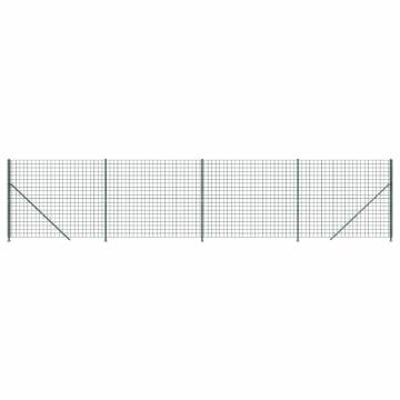 Wire Mesh Fence with Flange Green 1.8x10 m | Hipo Market