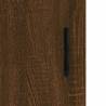 Stylish Highboard Brown Oak - 34.5x34x180 cm - Hipomarket