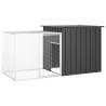 Rabbit Cage Anthracite 200x91x100 cm - Galvanised Steel