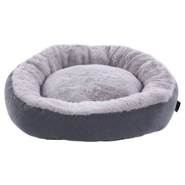 FLAMINGO Suza Round Pet Basket 50x50x15 cm - Grey Comfort