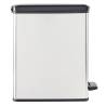 Curver Slim Pedal Bin Deco 25L Silver | Modern Waste Solution