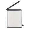 Curver Slim Pedal Bin Deco 25L Silver | Modern Waste Solution