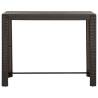 Garden Bar Table Brown - Modern Outdoor Poly Rattan Table