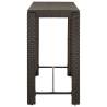 Garden Bar Table Brown - Modern Outdoor Poly Rattan Table