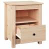 Elegant Solid Wood Pine Bedside Cabinets - Set of 2