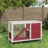 Rabbit Hutch Mocha 103x44x69.5 cm Solid Wood Pine Colour mocha 