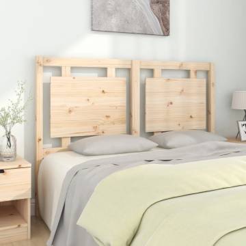 Stylish Solid Pine Bed Headboard 140.5x100 cm - Rustic Charm