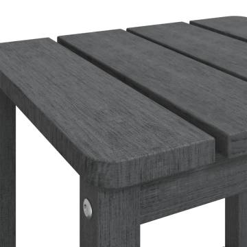 Garden Adirondack Table Anthracite 38x38x46 cm HDPE