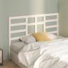 Stylish White Bed Headboard - Solid Pine Wood - 146x4x104 cm