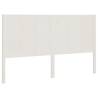 Stylish White Bed Headboard | Solid Pine Wood 140.5x4x100 cm