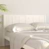 Stylish White Bed Headboard | Solid Pine Wood 140.5x4x100 cm