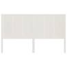 Stylish White Bed Headboard | Solid Pine Wood 140.5x4x100 cm