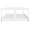 Kids Bed Frame White 80x160 cm - Solid Pine Wood