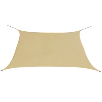 Beige Sunshade Sail - 3.6x3.6m Oxford Fabric | Hipomarket UK